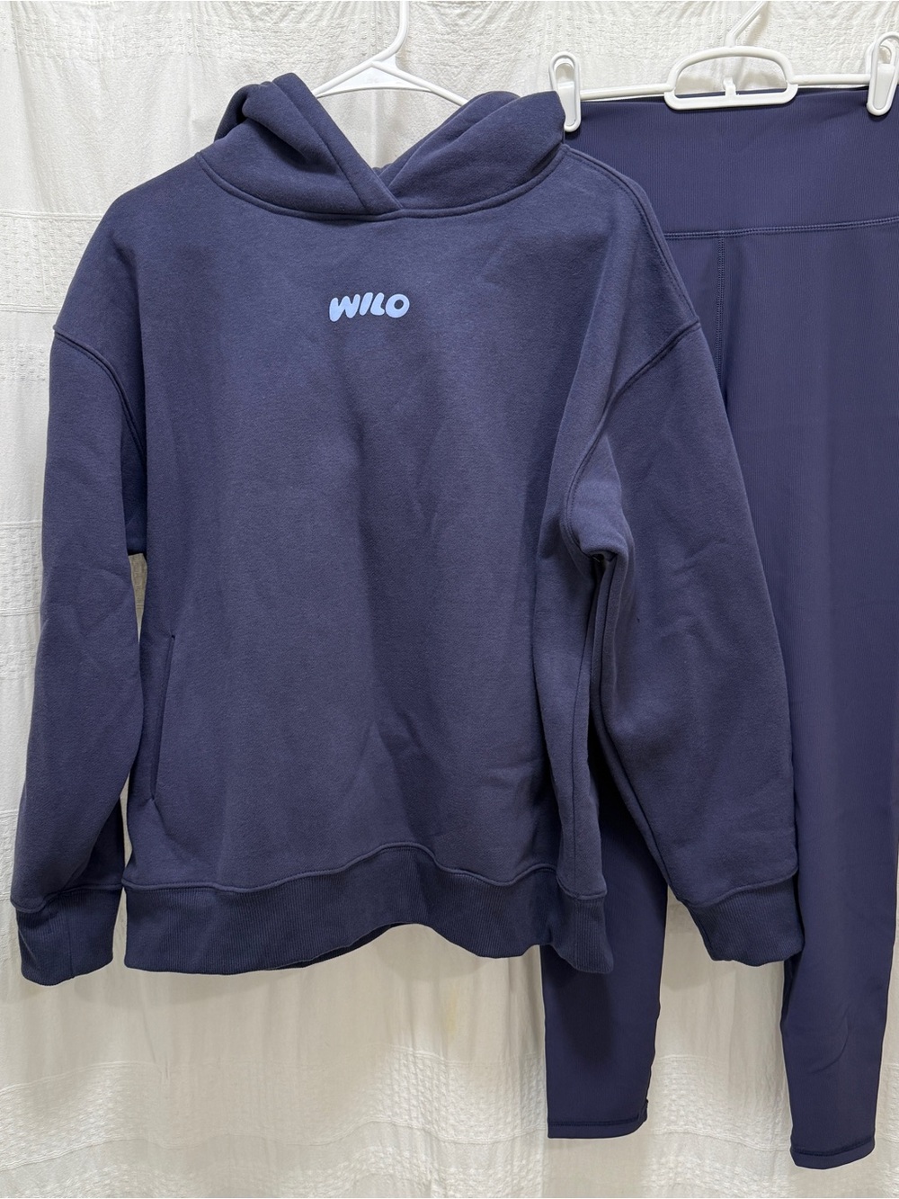 NWT WILO the Label Hoodie Legging Wellness Set Navy Blue Women’s Small $166